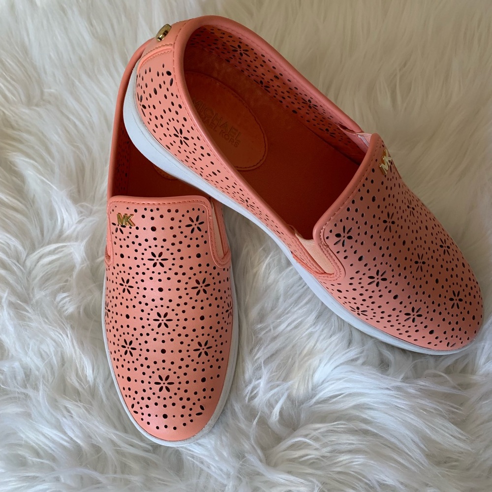 Michael Kors Kane Slip-On Leather Floral Perf